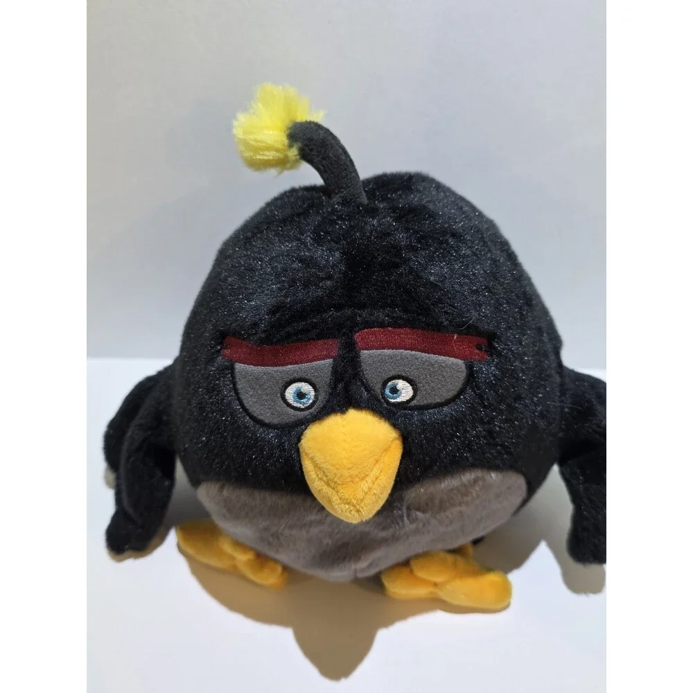Angry Birds Commonwealth Black Bomb No SOUND Plush Rovio 8-9